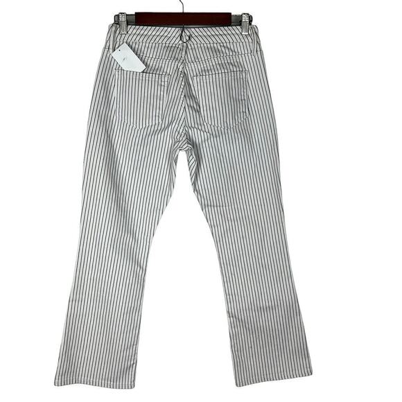 FRAME LE CROP MINI BOOT PINSTRIPE‎ JEANS IN COBALT MULTI NWT WOMEN'S SIZE 25 - Picture 5 of 16